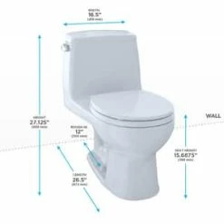 Buy 😍 TOTO Eco UltraMax® 1.28 gpf Round One Piece Toilet in Cotton 🎉 -TOTO Sales Store Query 154