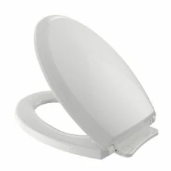 Hot Sale 🛒 TOTO Guinevere® Elongated Closed Front Toilet Seat with Cover in Colonial White 🤩