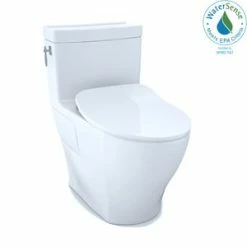 Best reviews of ⭐ TOTO Aimes® 1.28 gpf Elongated One Piece Toilet in Cotton 🔔
