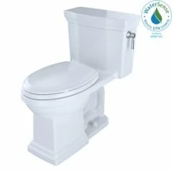Hot Sale ⭐ TOTO Promenade® II 1.28 gpf One Piece Elongated Bowl Closed Front Toilet in Cotton ⭐