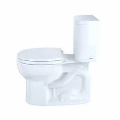 Budget 🔔 TOTO Entrada™ 1.28 gpf Round Two Piece Toilet in Cotton 🧨 -TOTO Sales Store Query 335