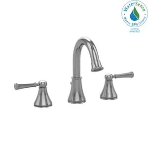 Outlet 🥰 TOTO Vivian® 1.2 gpm 3 Hole Widespread Bathroom Sink Faucet with Double Lever Handle in Polished Chrome 🔥 1 Outlet 🥰 TOTO Vivian® 1.2 gpm 3 Hole Widespread Bathroom Sink Faucet with Double Lever Handle in Polished Chrome 🔥
