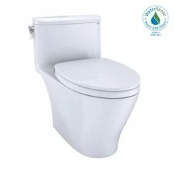 Coupon 😉 TOTO Nexus® 1.28 gpf Elongated One Piece Toilet with Left-Hand Trip Lever in Cotton 💯