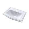 Coupon 😉 TOTO Clayton 25 x 18-1/4 in. 1-Hole Vitreous China Self-Rimming Lavatory in Cotton ✔️