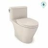 Coupon 🎁 TOTO Nexus® 1.28 gpf Elongated One Piece Toilet with Left-Hand Trip Lever in Sedona Beige 🌟