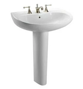Cheap 😉 TOTO 26 x 21 in. 3 Hole 1-Bowl Wall Mount Vitreous China D-shaped Bathroom Sink in Cotton White 🤩 1 Cheap 😉 TOTO 26 x 21 in. 3 Hole 1-Bowl Wall Mount Vitreous China D-shaped Bathroom Sink in Cotton White 🤩