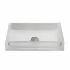 Budget 💯 TOTO Luminist™ 3-7/8 in. 1-Bowl Vessel Lavatory Sink with Center Drain in Frosted White 👏