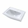 Coupon 🥰 TOTO Clayton 25 x 18 in. Vitreous China Drop-In Lavatory Sink in Cotton White 🔥