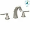Wholesale ❤️ TOTO Silas® Two Handle Widespread Bathroom Sink Faucet in Brushed Nickel Lever Handle 🌟