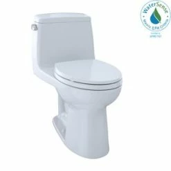 Deals 🥰 TOTO Eco UltraMax® 1.28 gpf Elongated One Piece Toilet with Left-Hand Trip Lever in Cotton 😍