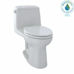 Cheapest 🎉 TOTO Eco UltraMax® 1.28 gpf Elongated Floor Mount One Piece Toilet in Colonial White ✨