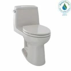 Outlet 🛒 TOTO Eco UltraMax® 1.28 gpf Elongated Floor Mount One Piece Toilet in Sedona Beige 😍