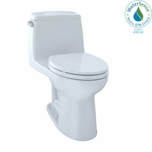 Promo 👍 TOTO Eco UltraMax® 1.28 gpf Elongated Floor Mount One Piece Toilet in Cotton 😍 1 Promo 👍 TOTO Eco UltraMax® 1.28 gpf Elongated Floor Mount One Piece Toilet in Cotton 😍